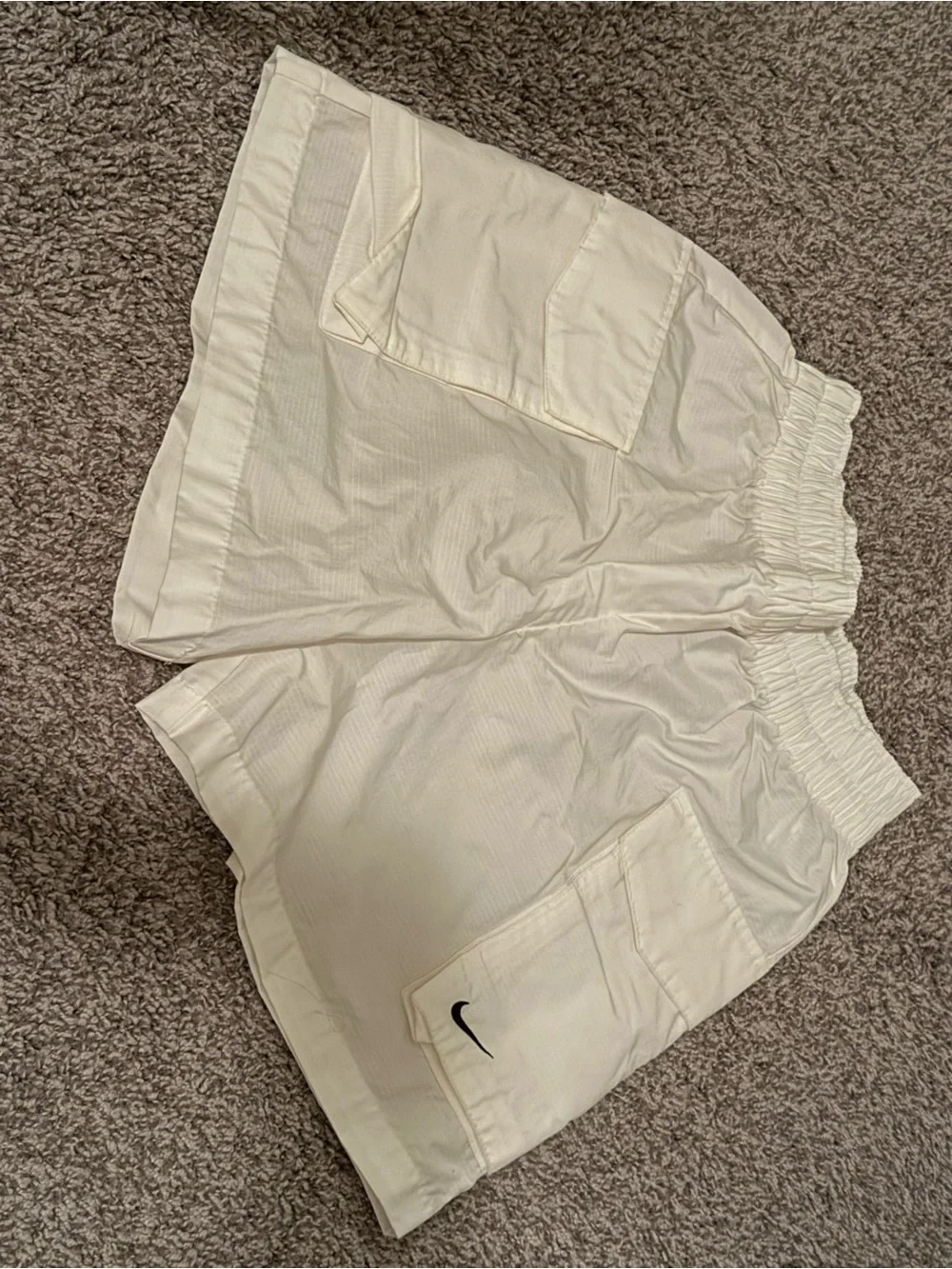 Nike Cream-White Women's Cargo Pull-On Shorts